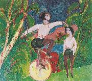 Ernst Ludwig Kirchner Der Einradfahrer oil on canvas